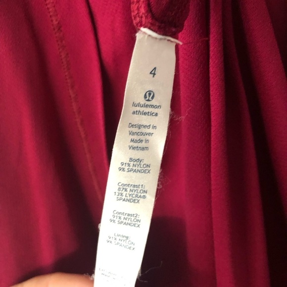 𝅺LULULEMON tank top sz 4 - Picture 5 of 5